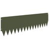 vidaXL Bordure de Pelouse 20 pc 103 x 30 cm Acier Vert olive