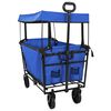vidaXL Chariot &agrave; Main Pliable Noir 105 x 56,5 x 116 cm Tissu Oxford