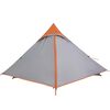 vidaXL Tente de camping 2 personnes gris imperm&eacute;able