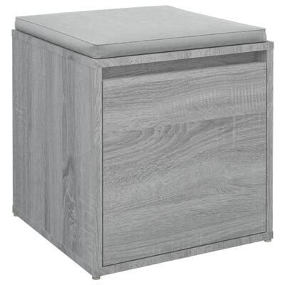 vidaXL Tiroir boîte Sonoma gris 40,5x40x40 cm Bois d'ingénierie