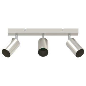 vidaXL Spot de plafond Nickel 38 x 6 x 16 cm m&eacute;tal