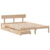 vidaXL Cadre de lit sans matelas 140x190 cm bois de pin massif