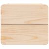 vidaXL Table de chevet avec tiroir 2 pcs Naturel 39 x 34 x 33 cm