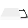 vidaXL &Eacute;tag&egrave;res murales flottantes 2 pcs blanc 40x23x3,8 cm MDF