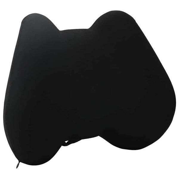 vidaXL Coussin dorsal Noir Mousse &agrave; m&eacute;moire de forme 40 x 32 x 13 cm