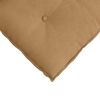 vidaXL Coussin de Dos Marron 200 x 50 cm Tissu en velours c&ocirc;tel&eacute;