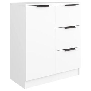vidaXL Buffet Blanc 60x30x70 cm Bois d'ing&eacute;nierie