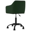 vidaXL Chaises pivotantes &agrave; manger lot de 6 Vert fonc&eacute; Velours