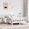 vidaXL Cadre de lit sans matelas blanc 160x200 cm bois de pin massif