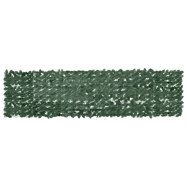 vidaXL &Eacute;cran de balcon avec feuilles vert fonc&eacute; 300x75 cm