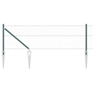 vidaXL Cl&ocirc;ture hexagonale avec poteau 10 x 0,8 m Vert Maille