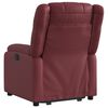 vidaXL Fauteuil inclinable &eacute;lectrique rouge bordeaux similicuir
