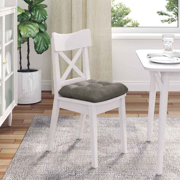 vidaXL Coussins de siège 4 pcs Gris clair 40 x 40 cm