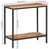 vidaXL Table console 100x35x70 cm bois de manguier massif brut