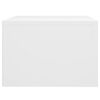 vidaXL Table de chevet murale Blanc 50x36x25 cm