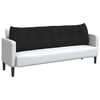 vidaXL Coussin de Dos Noir 180 x 24 x 50 cm tissu