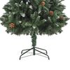vidaXL Arbre de No&euml;l artificiel pr&eacute;-&eacute;clair&eacute; et boules 180 cm