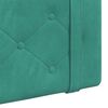 vidaXL T&ecirc;te de lit suspendue Turquoise 110 x 55 x 5 cm Velours