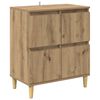 vidaXL Buffet Ch&ecirc;ne artisanal 60 x 35 x 70 cm Bois d'ing&eacute;nierie
