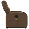 vidaXL Fauteuil de massage inclinable Marron Tissu