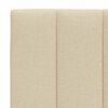 vidaXL Lit avec matelas Hanko cr&egrave;me 200x200 cm tissu