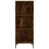 vidaXL Buffet haut Ch&ecirc;ne fum&eacute; 34,5x32,5x180 cm Bois d'ing&eacute;nierie