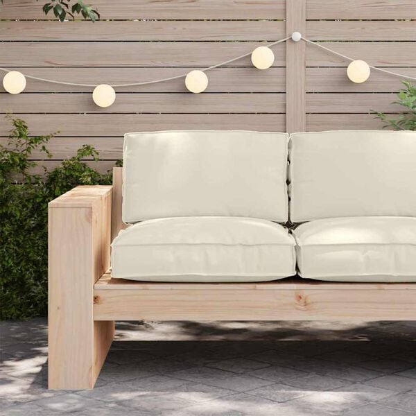 vidaXL Coussin Cr&egrave;me 80 x 80 x 12 cm Tissu Oxford
