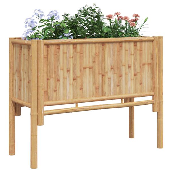 vidaXL Lit sur&eacute;lev&eacute; Marron 90 x 35 x 70 cm Bambou