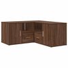 vidaXL Armoire d'angle ch&ecirc;ne marron 160x40x45 cm bois d'ing&eacute;nierie
