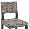 vidaXL Chaise de salle &agrave; manger 2 pcs Noir Blanchi 46 x 55 x 84 cm