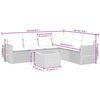 vidaXL Salon de jardin 7 pcs avec coussins noir r&eacute;sine tress&eacute;e