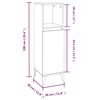 vidaXL Ensemble de meubles salle de bain 4 pcs noir bois d'ing&eacute;nierie