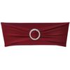 vidaXL Ruban d&eacute;coratif &eacute;lastique avec boucle de chaise 25 pcs Bordeaux