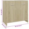 vidaXL Ensemble de meubles de salle de bain 4 pcs Ch&ecirc;ne sonoma