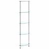 vidaXL &Eacute;tag&egrave;re 5 niveaux Transparent 30x30x130 cm Verre tremp&eacute;