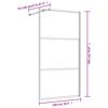 vidaXL Paroi de douche avec verre ESG transparent dor&eacute; 100x195 cm