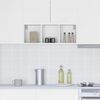 vidaXL Armoire suspendue avec stockage Riga Blanc 30 x 29,5 x 80 cm