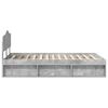 vidaXL Cadre de lit B&eacute;ton 120 x 190 cm Bois de pin massif