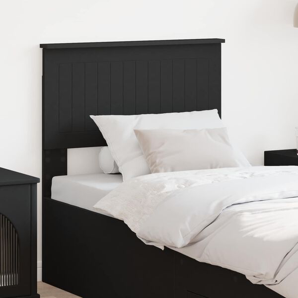 vidaXL T&ecirc;te de lit Ch&ecirc;ne noir 75 cm Bois d'ing&eacute;nierie