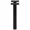 vidaXL Pieds de table basse en forme de X, 2 pi&egrave;ces, noir, 37 x (30-31) cm, acier