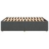 vidaXL Cadre de lit sans matelas gris fonc&eacute; 160x200 cm tissu