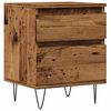 vidaXL Table de chevet vieux bois 40x35x50 cm bois d&rsquo;ing&eacute;nierie