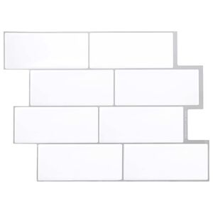 vidaXL Carreau de m&eacute;tro 20 pcs Blanc gris 29 x 21 cm