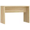 vidaXL Ensemble de coiffeuse avec LED Ch&ecirc;ne Sonoma Bois d'ing&eacute;nierie