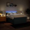 vidaXL Sommier &agrave; lattes de lit avec matelas Bleu 140x190 cm Tissu