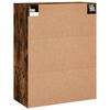 vidaXL Armoires murales 2 pcs ch&ecirc;ne fum&eacute; bois d'ing&eacute;nierie