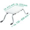 RIDDER Si&egrave;ge/tabouret de baignoire Eco Blanc A0042001