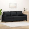vidaXL Canap&eacute; &agrave; 3 places Noir 180 cm Similicuir