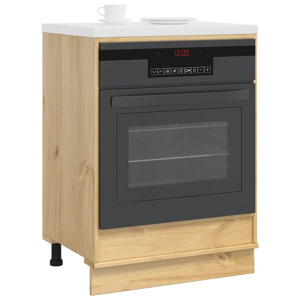 vidaXL Armoire avec stockage SKI Brun Miel 60 x 46 x 81 cm Pin massif