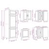 vidaXL Ensemble d'armoires de cuisine 14 pcs Porto bois d'ing&eacute;nierie